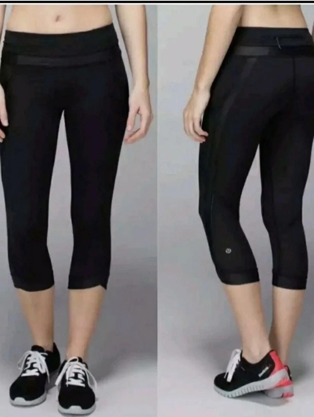 Lululemon Black Women's Cropped Athletic Capri Pants